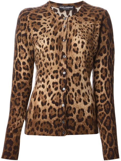 dolce gabbana leopard print cardigan|Dolce & Gabbana leopard print cardigan .